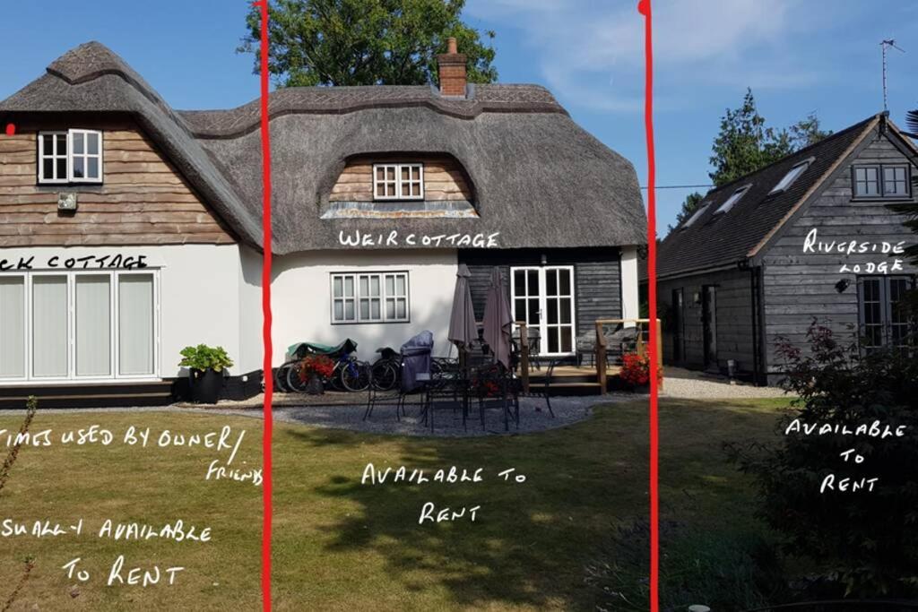 Riverside Lodge Pied A Terre Fordingbridge Bagian luar foto